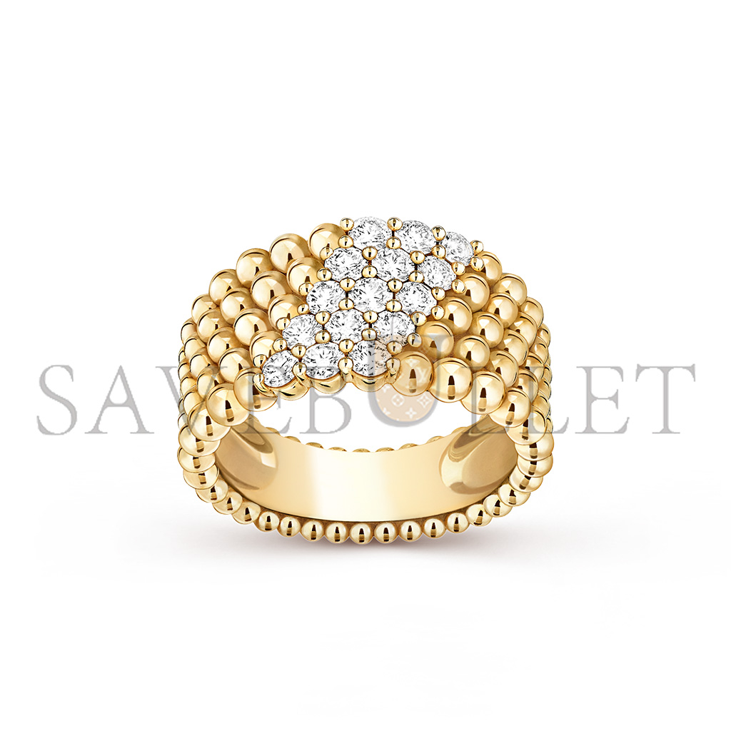 v*n cl*f arpels perlÉe Di*m*nds ring, 5 rows vcarp7ut00